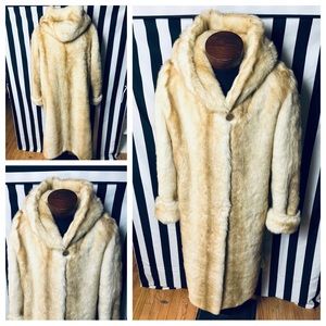 DENNIS by Dennis Basso Full Length Luxury Hooded Faux Fur Coat